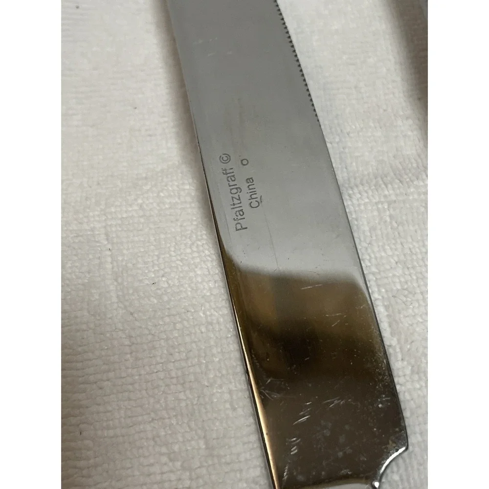 Pfaltzgraff Silverware 4 Dinner Knives Fork Stainless Flatware‎ Replacements